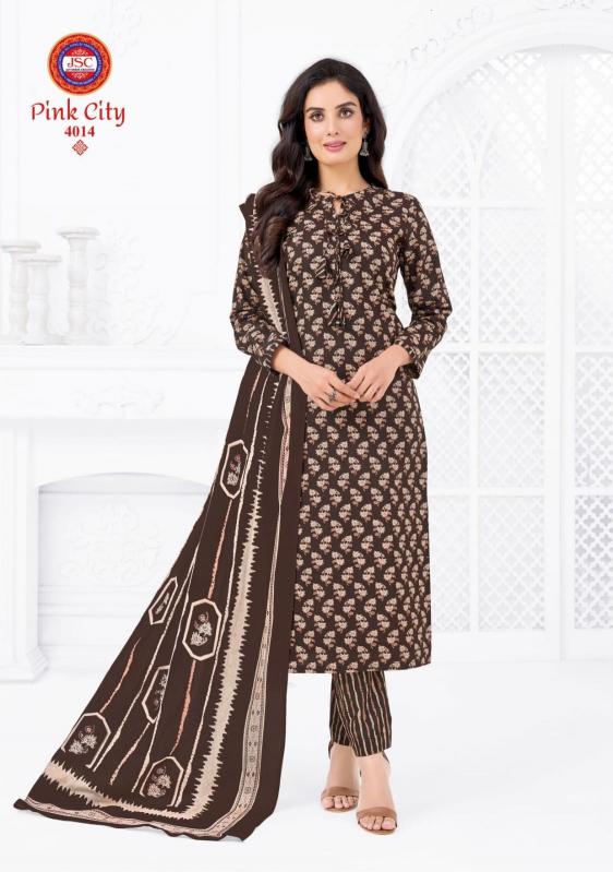 Jsc pink city vol 1 cotton dress material wholesale